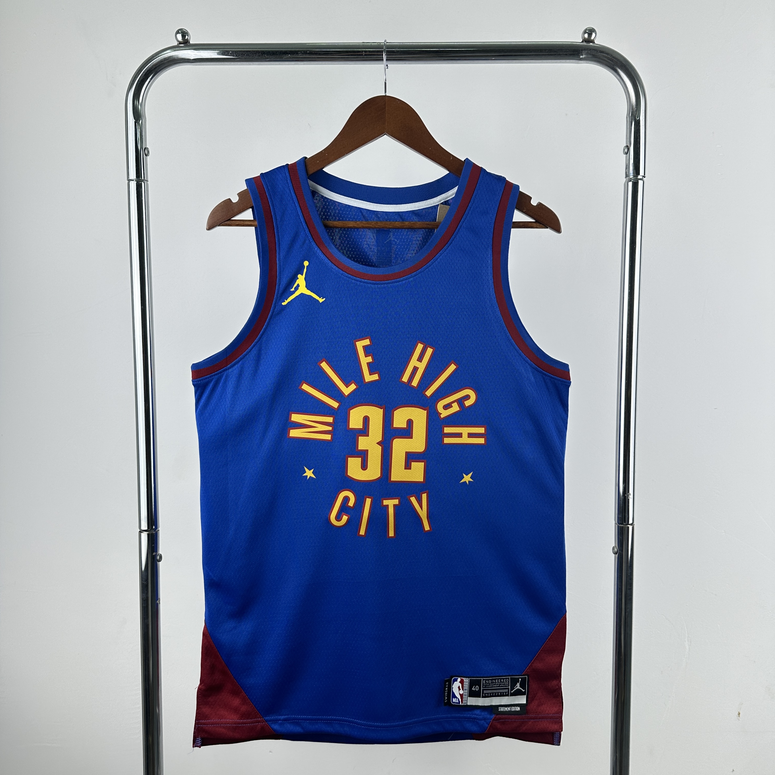 Men NBA denver nuggets #32 Gordon blue 2025 jersey